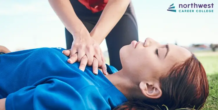 A person performs CPR on an unconscious individual, illustrating What Should You Do If You Are the Only Person Available to.